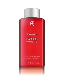 Developed with natural essences originally found in Switzerland, the new Victorinox Fragrance has a taste of true authenticity. Savor the unique and aromatic scent of Genepi liquor and Absinthe with the invigorating woody freshness of the Swiss Alps Silver Fir.- Swiss Unlimited Hair and Body Shower Gel- 6.8 oz. (200 ml)