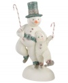 This cherished figurine from Department 56 features a sweet Snowbaby with a frosty friend enjoying a musical waltz. Fine details of sparkling blue, silver and pink enhance its charming beauty.