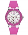 Stay on-trend while staying active with this vibrant watch from GUESS.