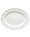 An elegant white-on-white dinnerware pattern featuring an embossed vine motif and interior glaze, the Opal Innocence Carved collection of dinnerware and dishes gets your table set for refined dining every day. Qualifies for Rebate