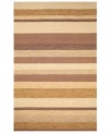 Variegated striping in several sand and earthy tones creates an effortless update in this Promenade area rug from Liora Manne. Hand-tufted, ultra-durable and so easy to clean, it is UV light stabilized to resist fading, whether used indoors or out.