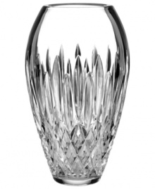 Waterford crystal is made even more radiant with the complex cuts of Monique Lhuillier's Arianne vase. A minimalist shape adds to its timeless look and luxurious feel.