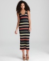 Brightly hued stripes infuse this Soft Joie maxi dress with a cheerful spirit.