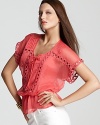 Daniel Rainn Lattice Trim Top