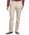 Color commentary. Saturate your style with the bold hue of these American Rag slim chinos.