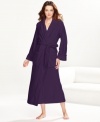 Luxuriously soft and perfectly plush, this long robe by Charter Club is the stuff dreams are made of.