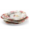 Inspired by traditional floral pottery, Country Rose Chintz dessert plates evoke all the elegance of the original Old Country Roses pattern but with a more casual feel. Lush pink and gold blossoms thrive on a ground of crisp white porcelain.