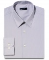 Slim style isn't a stretch with this form-fitting shirt from Bar III.