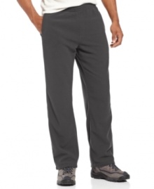 Slip into comfort for those days when you're always on the run with these active fleece pants from Columbia.