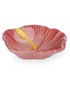 Feel like you're on holiday with Clay Art's tropical Hibiscus dip bowls, featuring a fanciful flower shape and rosy pink hue in dishwasher-safe earthenware.