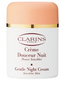 The perfect nighttime companion to soothe and calm sensitive facial skin. Its rich and creamy texture promotes perfect moisture balance while you sleep, leaving skin soft, moisturized and rehydrated. Immediately calms sensitive skin discomfort. 1.7 oz. Imported from France. 