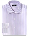 With a strong stripe, this Hugo Boss shirt makes a sophisticated statement in any wardrobe.