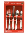 Complete your holiday table with this delightful flatware set from Nikko decorated with holly and Christmas trees. Coordinating dinnerware available.