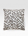 Wood beads lend texture and modern, graphic appeal to this beautifully crafted decorative pillow fit for the corner of the sofa of the head of the bed.16 X 16Beaded cottonSpot cleanImported