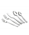 Streamline your supper with Wheat flatware from Gourmet Settings. A ribbed feel and attention-grabbing finish in premium stainless steel make this 20-piece set a winner in hand and on modern tables.