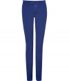 Inject rich color into casual cool looks with Closeds ultra flattering dark blue skinnies - Classic five-pocket style, button closure, belt loops - Extra form-fitting - Pair with oversized knits and edgy boots