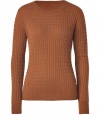 Inject classic style into your new season look with this chic cashmere cable knit sweater from Steffen Schraut - Round neck, long sleeves, all-over cable knit print, ribbed cuffs and hem - Pair with skinny jeans, a pencil skirt, or cropped trousers