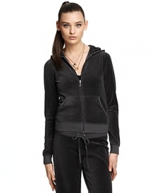 Juicy Couture's signature velour hoodie is perfect for lounging on the weekends.