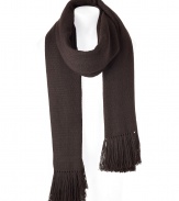 Luxurious scarf made from the fine wool of the Tibetan yak - Very exclusive, top-notch quality - Elegant dark brown - Beautifully long and wide, with casual fringe - Incredibly warm and wonderfully stylish - Wear with a parka, pea coat, leather jacket