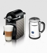 Elegant and compact single-cup machine that blends a super-compact silhouette with superb espresso-making abilities.