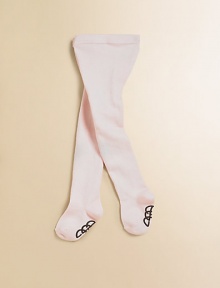 Stretchy knit cotton tights are extra thick and opaque to keep little legs cozy and warm.Elastic waistbandRubber logo feet for extra traction80% cotton/17% nylon/3% spandexMachine washImported