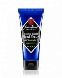 This amazingly rich, yet non-greasy hand cream provides intense healing benefits. Road tested by guys who work with their hands. Eucalyptus and Vitamins A and E penetrate to help heal and soothe dry, chapped, cracked hands. Intensive moisturizers and special conditioners help diminish tough calluses and heal unsightly cuticles. Dries to a velvety-smooth finish, leaving minimal residue on hands. Perfect for excessively dry spots on elbows, feet and knees.