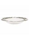 Mixing modern porcelain with antiqued blooms, the Lenox Silver Applique rim soup bowl has a fresh, romantic style all its own. With platinum banding. Qualifies for Rebate