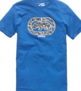 Follow your instincts and amp up your weekend wear with the sleek logo design of this Ecko Unltd t shirt.