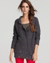 Ace studious-chic in this Hurley Professor cardigan, articulated in a luxuriously roomy fit.