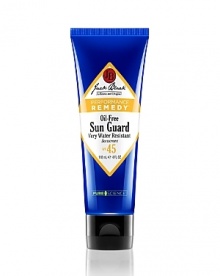 Unique, vitamin-enriched, oil-free lotion offers superior broad-spectrum protection and absorbs quickly with no greasy or heavy residue. Formulated for extreme conditions, Sun Guard forms a barrier of protection and stays on during intense physical activity. Won't run or drip into eyes.