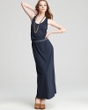 Soft Joie Dress - Wilcox B Maxi Dress with Decorative Smocking