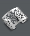 Totally elegant and truly affordable. Touch of Silver's beautifully-crafted cuff bracelet features an elegant scrolling design set in silver over stainless steel. Approximate diameter: 2-1/2 inches. Approximate width: 1-8/10 inches.