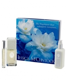 The ultimate expression of classic elegance. An exquisitely feminine floral bouquet embraced by a poignant Lily of the Valley signature. Experience the Jessica McClintock fragrance for Women with this Gift Set which includes a 3.4 oz Eau de Parfum Spray, 4 oz Body Lotion and .2 oz Rollerball.