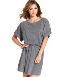 A slouchy, blouson design adds chic style to the casual day dress from Jessica Simpson!