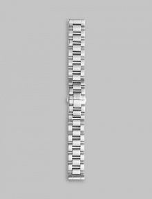 From the Deco Collection. A sleek stainless steel option to match your favorite Michele watch. Stainless steelFits all stainless steel Deco watch headsImported