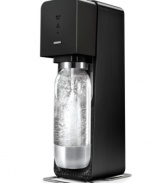 Soda in seconds! Including a carbonator, reusable BPA-free bottle and a sample pack, this soda maker revolutionizes the way you sip the bubbly. Plus, making soda at home saves money, time & the earth! 2-year warranty. Model 1019511011.