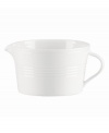 The simple ridged pattern of Tin Can Alley dinnerware gets this gravy boat from Lenox's collection of serveware and serving dishes in shape for modern tables. In versatile white china for coordinating with any table and decor. Qualifies for Rebate