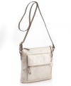 Giani Bernini's slim, compact crossbody bag is a sophisticated way to stay organized on busy days.