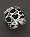 Bold sterling silver ring by Roberto Coin.