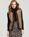 Karen Kane's faux fur-adorned chunky vest makes for the coziest layer in the chilliest season.