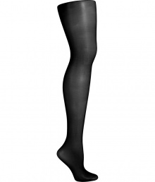 Sheer and silky with a sleek matte finish, Fogals black stockings guarantee a flawless foundation to any outfit - Very sheer, comfortable stretch waistband, cotton gusset, nude heel, invisible reinforced toe - Wear to work with tailored suits, or to cocktails with flirty mini-dresses