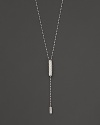 Diamond cut 18K. white gold Gucci Diamantissima necklace.