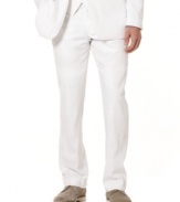 Set new fashion trends by dressing up in these pants by Perry Ellis along with matching pieces.