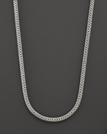 Sterling silver basic woven chain. Designed by John Hardy.