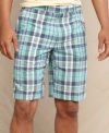 Dress up your casual summer style with these plaid shorts from Tommy Hilfiger.