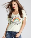 Emblazoned with a retro-inspired graphic, this Rebel Yell tee exudes laid-back summer charm.