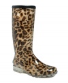 Beat Mother Nature at her own game with the fabulously fierce leopard-print rain boots by Bootsi Tootsi.