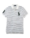 Polo Ralph Lauren Custom-Fit Short-Sleeved Stripe Mesh Polo