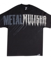 Loud and proud. This Metal Mulisha tee leverages a large graphic for a big, bold statement.