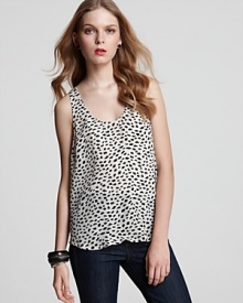 Joie Tank - Drew Silk Dot Print